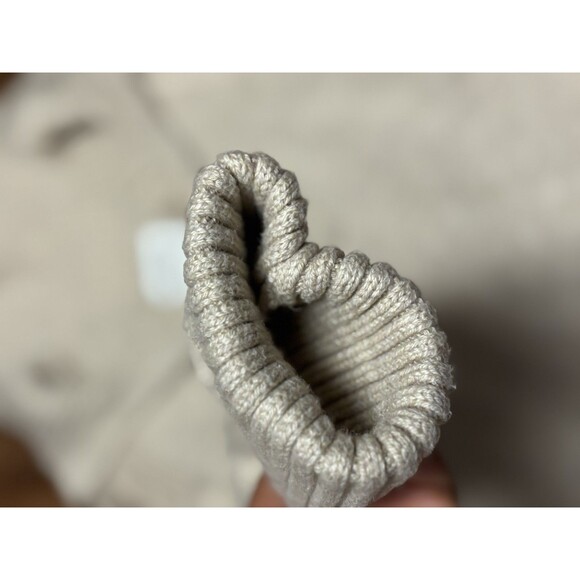 Abercrombie & Fitch Notch Neck Sweater Knit Women's Small Pullover, Beige - Picture 8 of 9